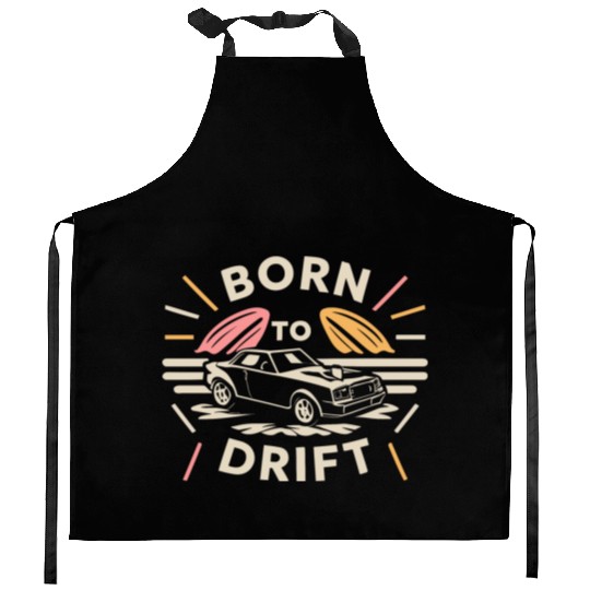 Born to Drift Kitchen Aprons