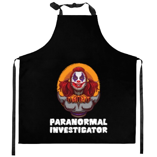 Ghost Hunting Paranormal Investigator Kitchen Aprons