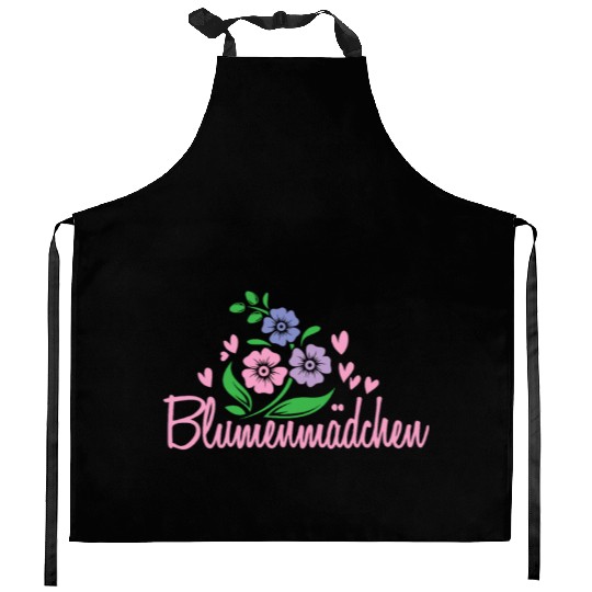 Flower Girl colorful Tulips Marriage Kitchen Aprons