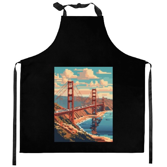 Golden Gate Bridge California Kitchen Aprons Kitchen Aprons, Golden