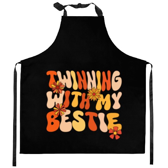 Twinning With My Bestie Spirit Week Twin Day Kitchen Aprons