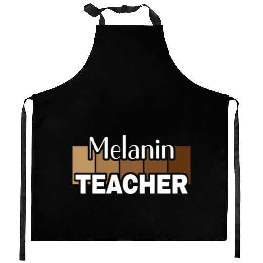 Melanin Teacher Life Afro Teacher African American Kitchen Aprons