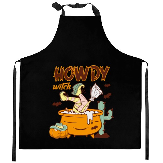 Howdy Witch Kitchen Aprons
