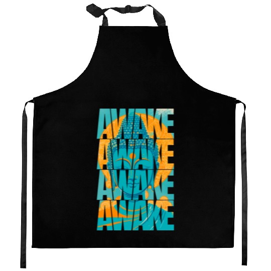 Awake buddha Kitchen Aprons