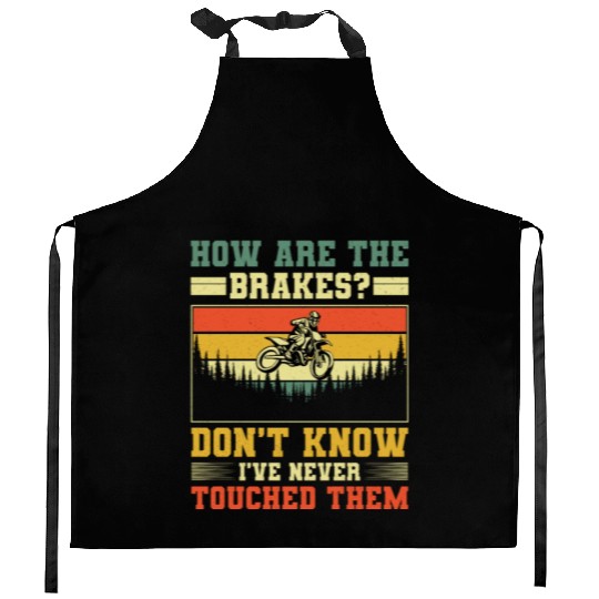 Retro Dirt Bike Motocross Gift Motocross Ride Kitchen Aprons