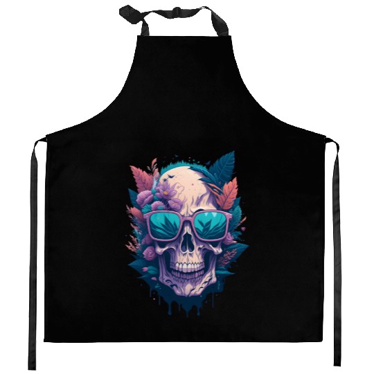 Floral Skull | C09 Kitchen Aprons