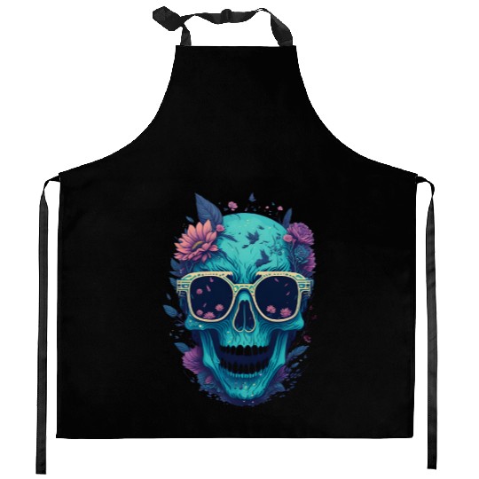 Floral Skull | C17 Kitchen Aprons
