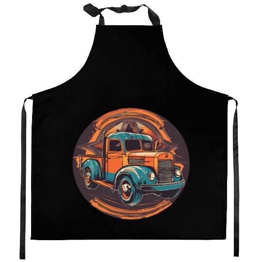Old School Truck / Oldtimer / Car / Vintage / 60s Kitchen Aprons