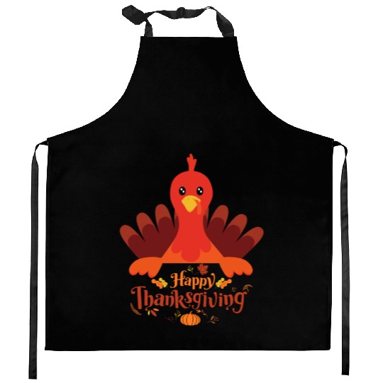 happy Thanksgiving Kitchen Aprons