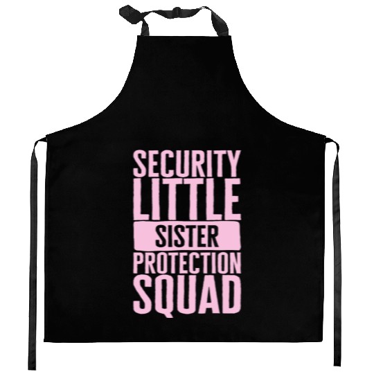 Siblings Kitchen Aprons, Security Little Sister Protection