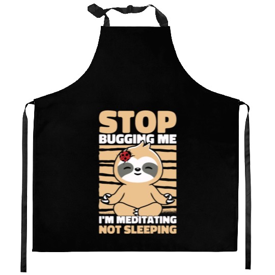 Sloth Sloth Yoga Kitchen Aprons