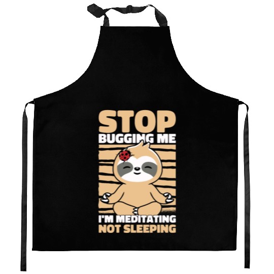 Sloth Sloth Yoga Kitchen Aprons