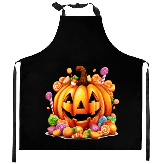 Fun Halloween Sweet Pumpkin Sugar Magic Kitchen Aprons