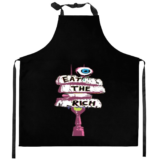 Express yourself with an Eat the Rich Kitchen Aprons