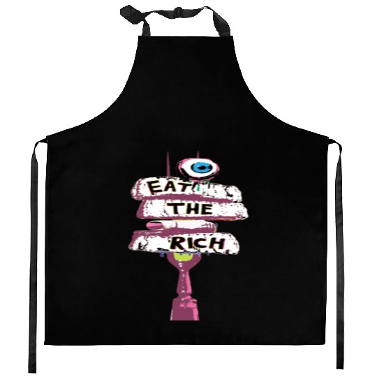 Express yourself with an Eat the Rich Kitchen Aprons