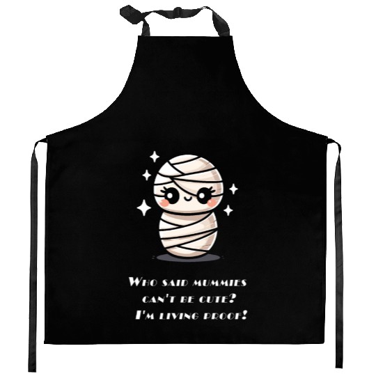 Cute Little Halloween Mummy Kitchen Aprons
