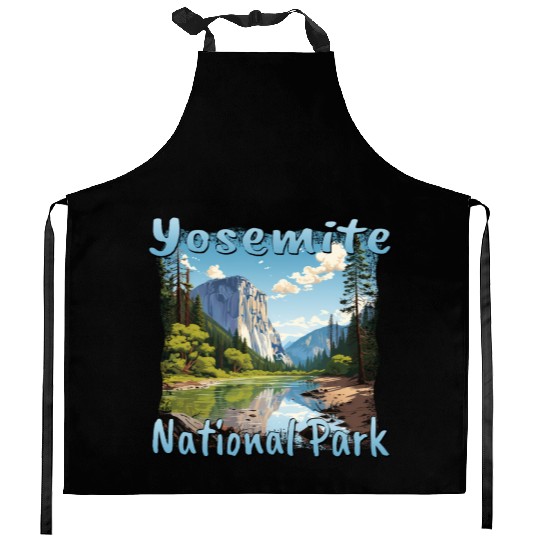Yosemite National Park: Colorful Landscape in Kitchen Aprons