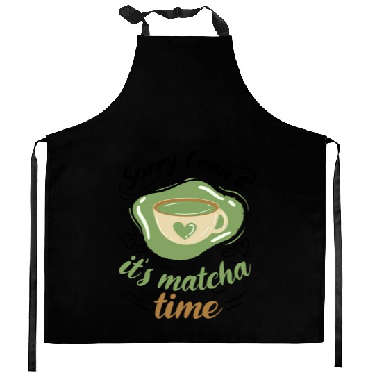 Green Tea Lover Japanese Matcha Latte Drink Matcha Kitchen Aprons