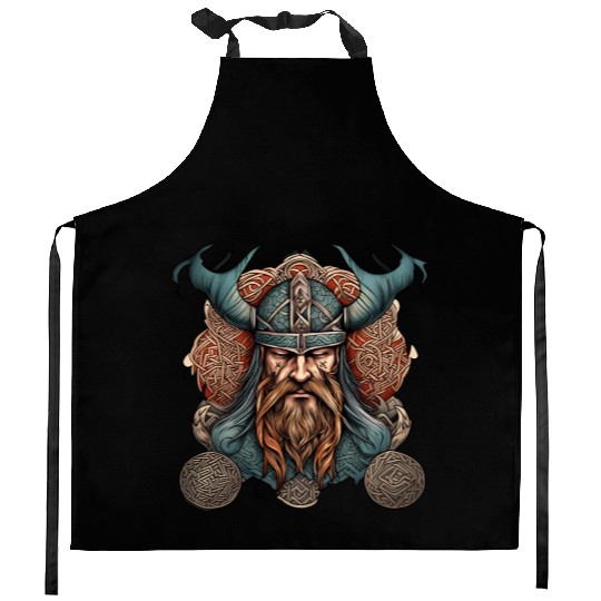 Viking / Odin / Thor / Celtic / Helmet / Nordic Kitchen Aprons