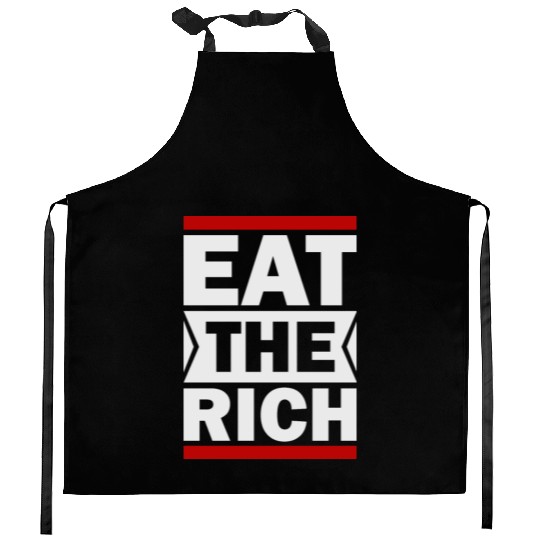 UAW Eat The Rich Kitchen Aprons