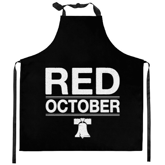 Vintage Red October Philly Philadelphia Kitchen Aprons