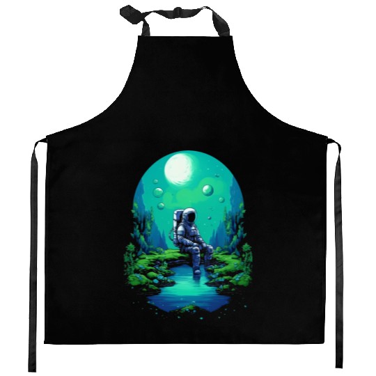 Astro Meditation Kitchen Aprons