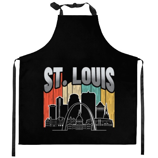 St. Louis Missouri Vintage Kitchen Aprons