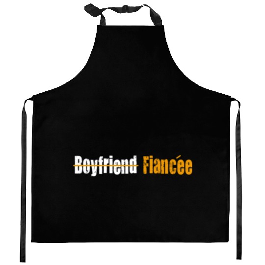 Couple Engagement Engaged Men Funny Fiancee Kitchen Aprons