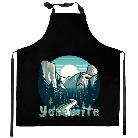 Yosemite National Park: The Beauty of Nature Kitchen Aprons