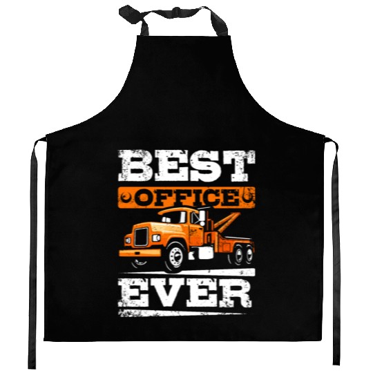 Best office ever Tow truck Kitchen Aprons