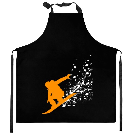 Snowboard Kitchen Aprons Snowboarding Freestyler Winterpark