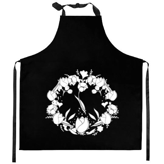 Tulip Gardening Floral Kitchen Aprons