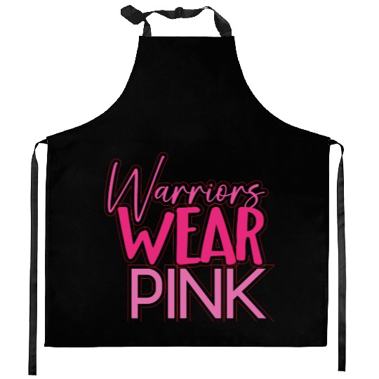 Warriors Wear Pink Kitchen Aprons