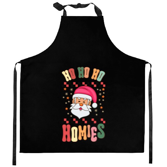 Ho Ho Ho Homies Kitchen Aprons