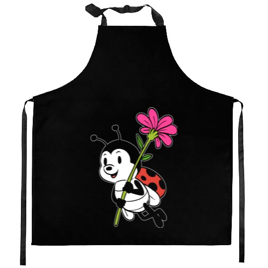 Cute Ladybug Nature Lover Gift Kitchen Aprons