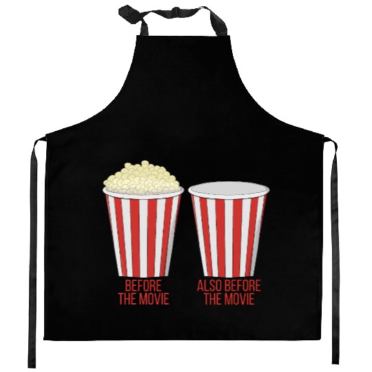 Popcorn at the cinema Kitchen Aprons