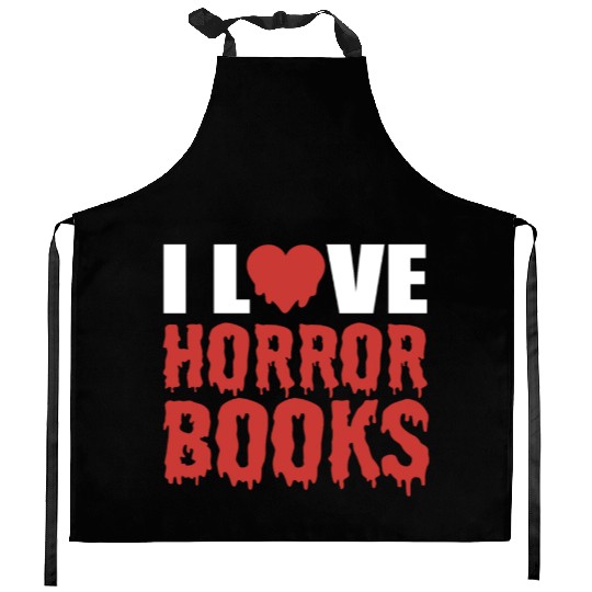 Horror Book Lover Ghost Hunter Kitchen Aprons