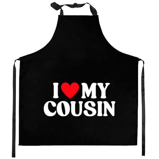 I Love My Cousin I Heart My Cousin Kitchen Aprons