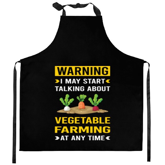 Warning Vegetable Farming Farm Farmer Kitchen Aprons