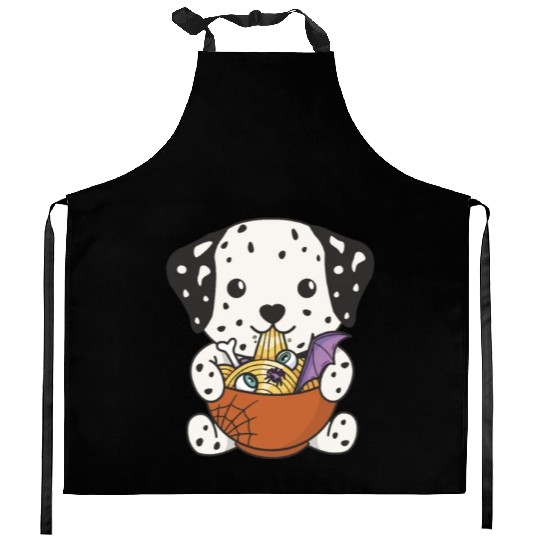 Noodles Japanese Noodles Halloween Dalmatians Kitchen Aprons