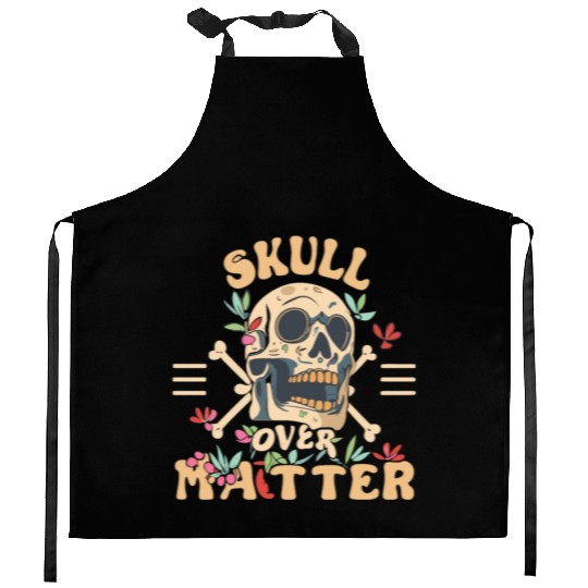 Totenkopf Skull Skulls Totenschädel Spruch Kitchen Aprons