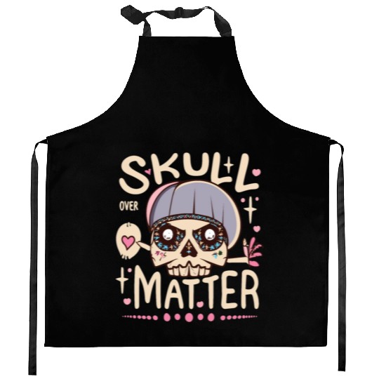 Totenkopf Skull Skulls Totenschädel Spruch Kitchen Aprons