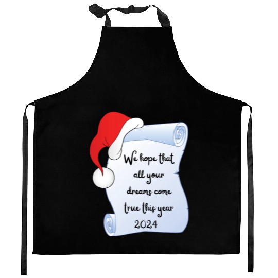 Santa Claus wishes Kitchen Aprons