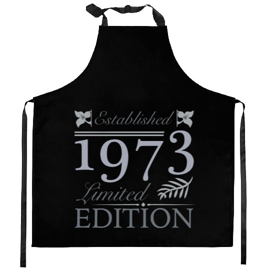 Established 1973 50th Birthday Kitchen Aprons