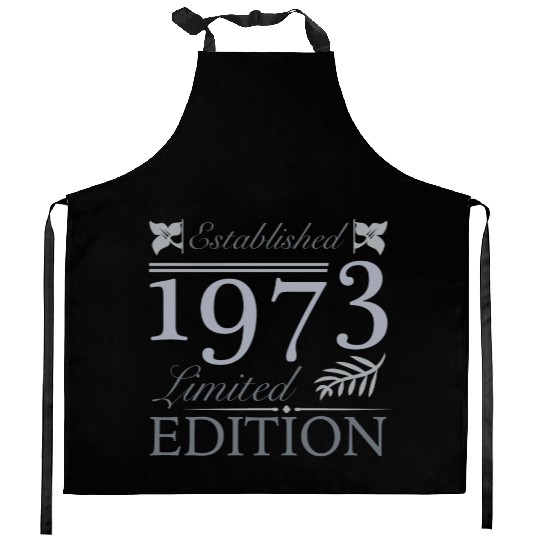 Established 1973 50th Birthday Kitchen Aprons