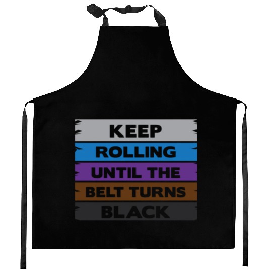 COOL JIU JITSU BELTS Kitchen Aprons