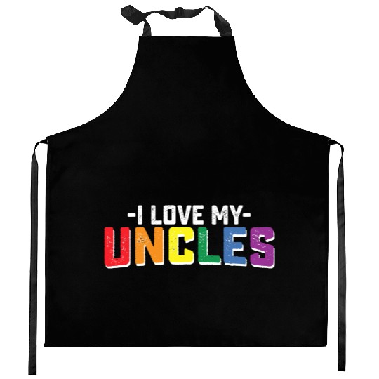 I Love My Uncles Pride Gay Lesbian Family Matching Kitchen Aprons