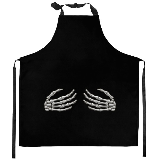 Halloween Skeleton Hands Kitchen Aprons