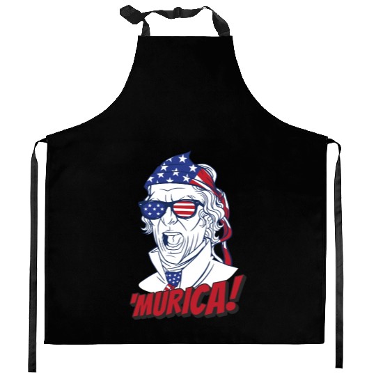 Patriotic Alexander Hamilton Usa Flag Murica Kitchen Aprons