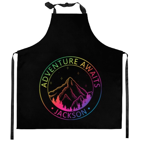 Jackson Jackson Hole Valley Wyoming Usa Adventure Kitchen Aprons